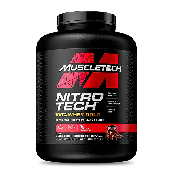 Nitro Tech 100% Whey Gold 5 LBS – Proteína de alta calidad para mejorar la masa muscular y la recuperación